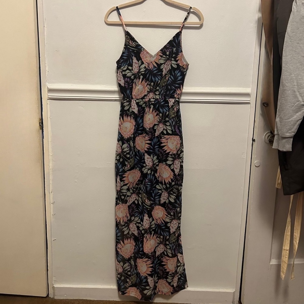H&M Tropical Floral Maxi Dress - Size 2